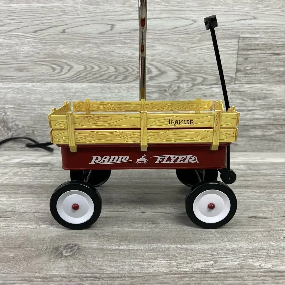 HTF RARE Vintage Radio Flyer Wagon Lamp 2007 Working Condition